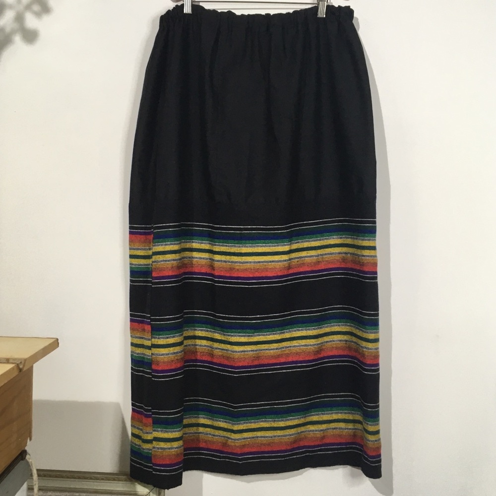 Handmade black rainbow skirt